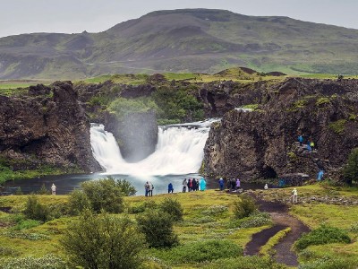 Hjalparfoss Autorondreis IJsland